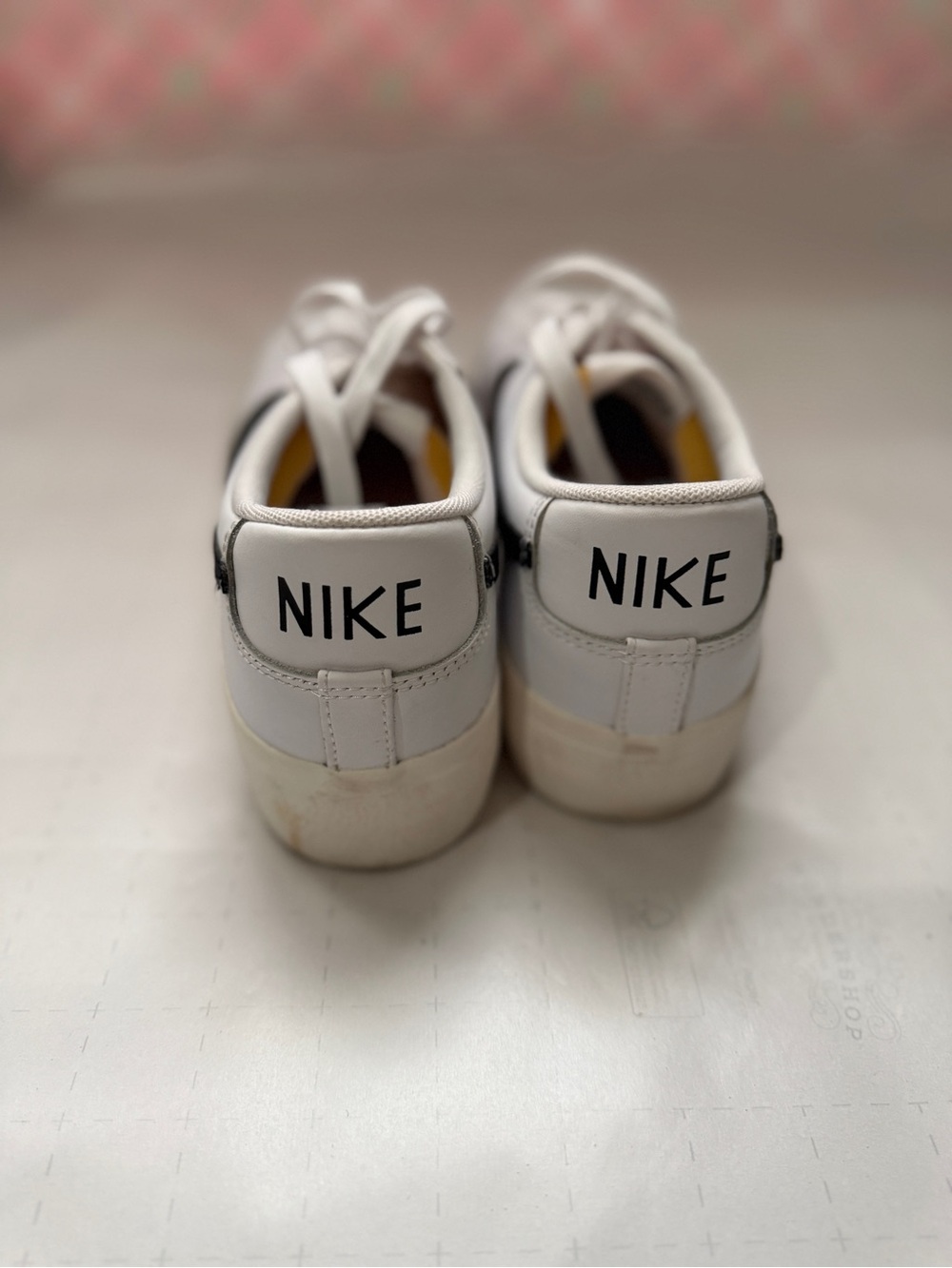 Nike Women's White and Black Low-Top Athletic Sneakers - Picture 3 of 4